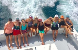 girls fishing trip on the charter boat 100 Proof in Destin, FL